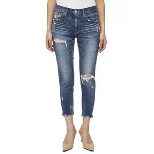 MOUSSY VINTAGE |‎ Isko Comfort Ridgewood Cropped Skinny Jeans Blue Sz. 25